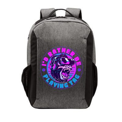 ID Rather Be Playing Tag Vr Gamer Ape Gorilla Vector Backpack