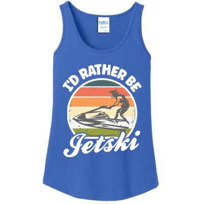 Id Rather Be Jetski Jet Skiing Fan Funny Jetski Cute Gift Ladies Essential Tank