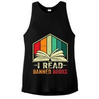 I Read Banned Books Week Librarian Freedom Reader Nerd Ladies PosiCharge Tri-Blend Wicking Tank
