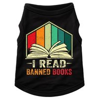 I Read Banned Books Week Librarian Freedom Reader Nerd Doggie Tank