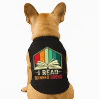 I Read Banned Books Week Librarian Freedom Reader Nerd Doggie Tank