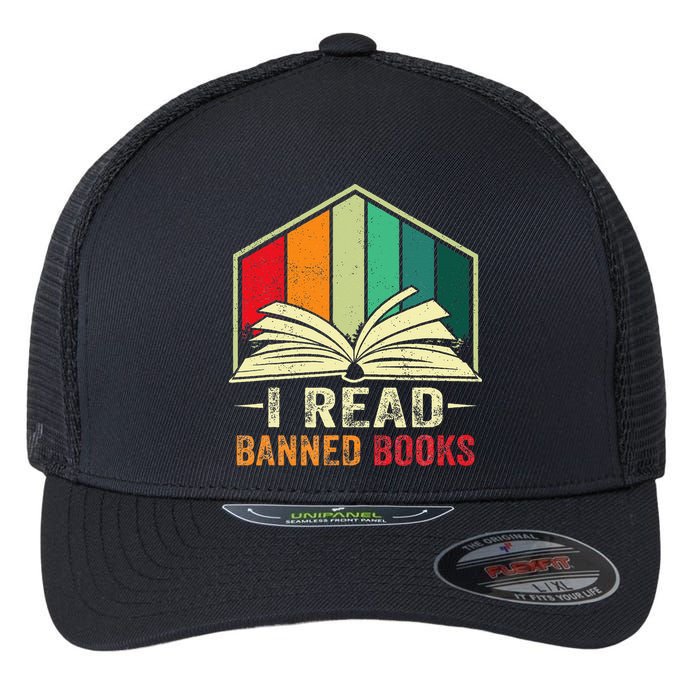 I Read Banned Books Week Librarian Freedom Reader Nerd Flexfit Unipanel Trucker Cap