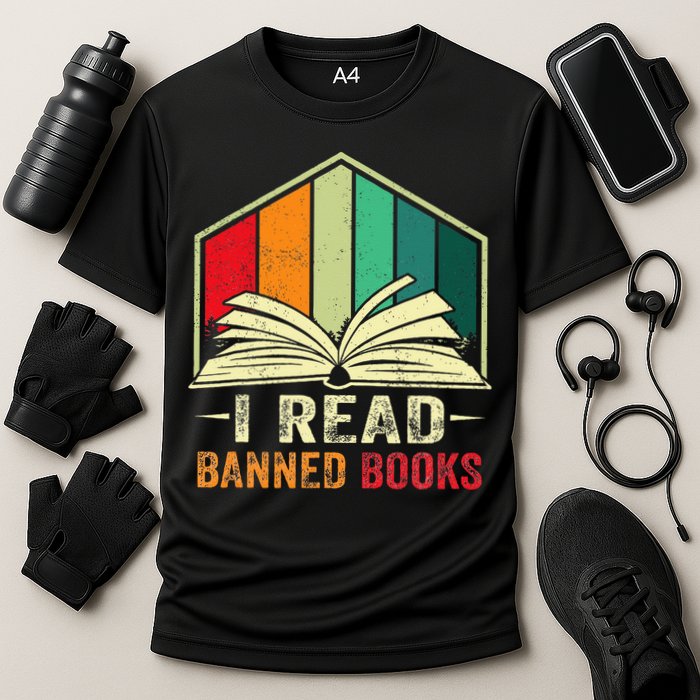 I Read Banned Books Week Librarian Freedom Reader Nerd Performance Shirt