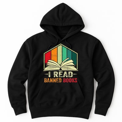 I Read Banned Books Week Librarian Freedom Reader Nerd Hoodie