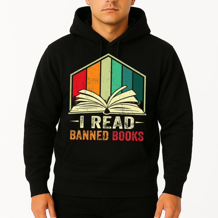 I Read Banned Books Week Librarian Freedom Reader Nerd Hoodie