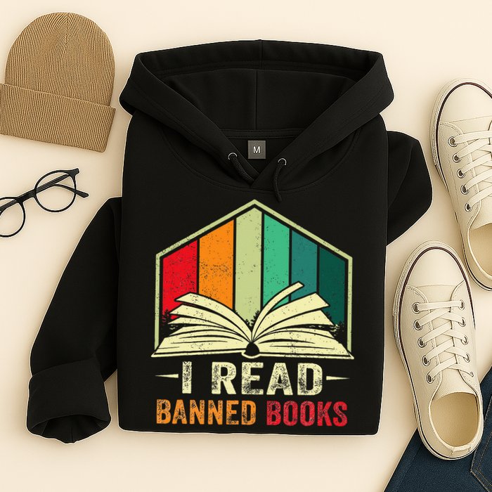 I Read Banned Books Week Librarian Freedom Reader Nerd Hoodie