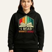 I Read Banned Books Week Librarian Freedom Reader Nerd Hoodie