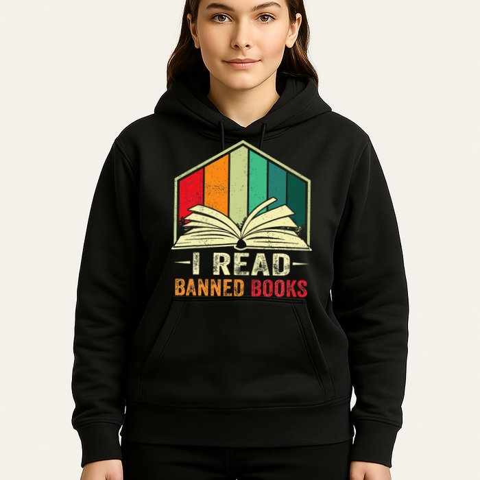 I Read Banned Books Week Librarian Freedom Reader Nerd Hoodie