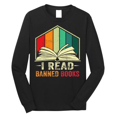 I Read Banned Books Week Librarian Freedom Reader Nerd Long Sleeve Shirt