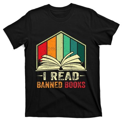 I Read Banned Books Week Librarian Freedom Reader Nerd T-Shirt