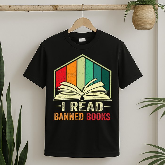 I Read Banned Books Week Librarian Freedom Reader Nerd T-Shirt