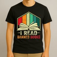 I Read Banned Books Week Librarian Freedom Reader Nerd T-Shirt