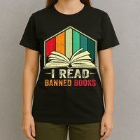 I Read Banned Books Week Librarian Freedom Reader Nerd T-Shirt