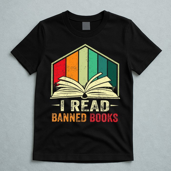 I Read Banned Books Week Librarian Freedom Reader Nerd T-Shirt