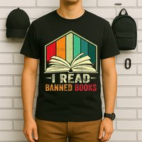 I Read Banned Books Week Librarian Freedom Reader Nerd T-Shirt