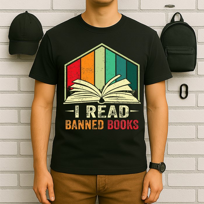 I Read Banned Books Week Librarian Freedom Reader Nerd T-Shirt