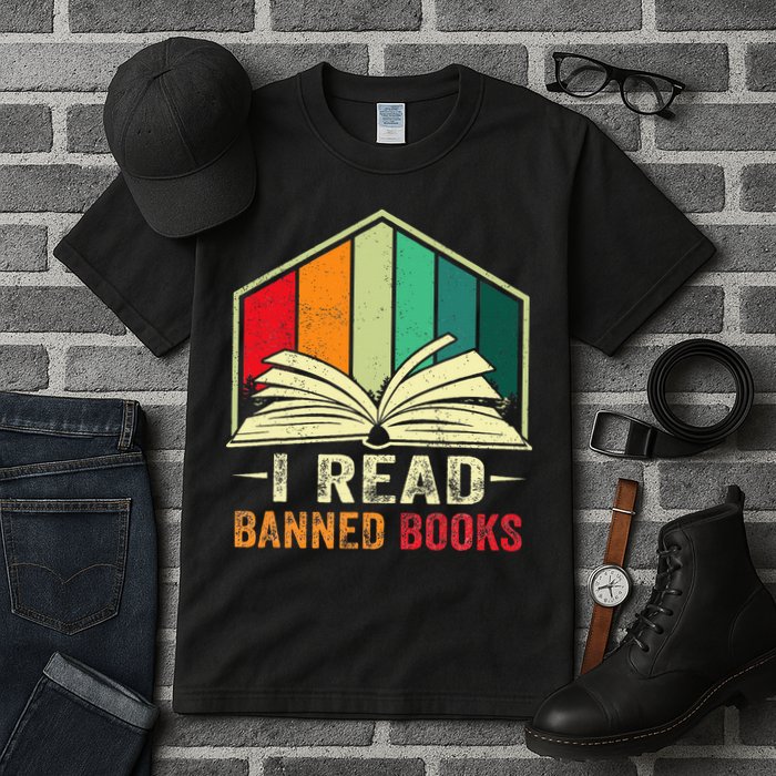 I Read Banned Books Week Librarian Freedom Reader Nerd Tall T-Shirt