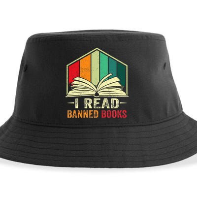 I Read Banned Books Week Librarian Freedom Reader Nerd Sustainable Bucket Hat