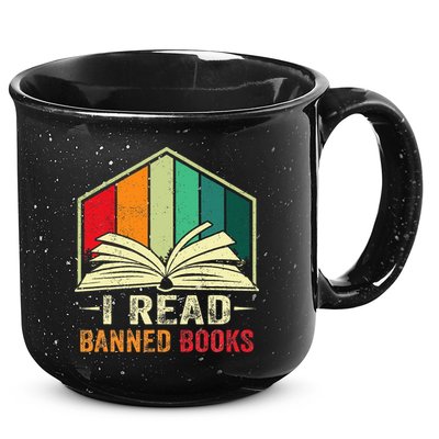 I Read Banned Books Week Librarian Freedom Reader Nerd 15oz Campfire Ceramic Mug
