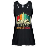 I Read Banned Books Week Librarian Freedom Reader Nerd Ladies Essential Flowy Tank