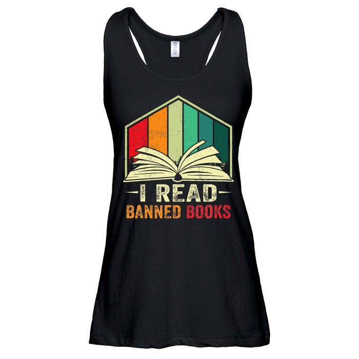 I Read Banned Books Week Librarian Freedom Reader Nerd Ladies Essential Flowy Tank