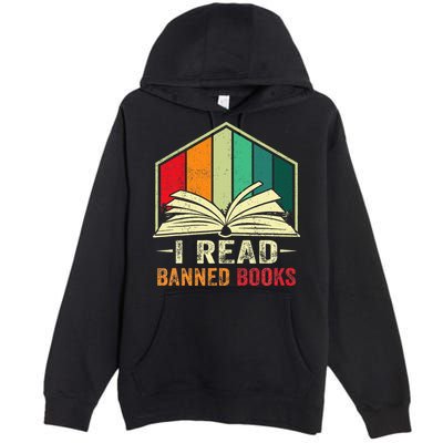 I Read Banned Books Week Librarian Freedom Reader Nerd Premium Pullover Hoodie