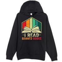 I Read Banned Books Week Librarian Freedom Reader Nerd Premium Pullover Hoodie