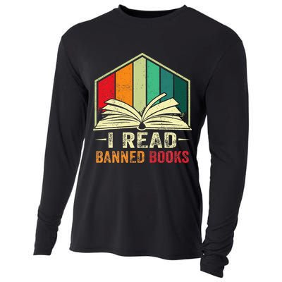 I Read Banned Books Week Librarian Freedom Reader Nerd Cooling Performance Long Sleeve Crew