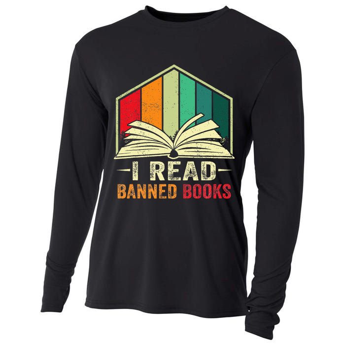 I Read Banned Books Week Librarian Freedom Reader Nerd Cooling Performance Long Sleeve Crew