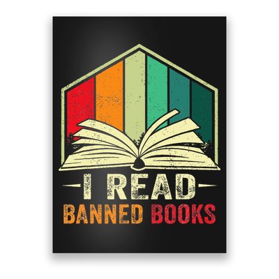 I Read Banned Books Week Librarian Freedom Reader Nerd Poster