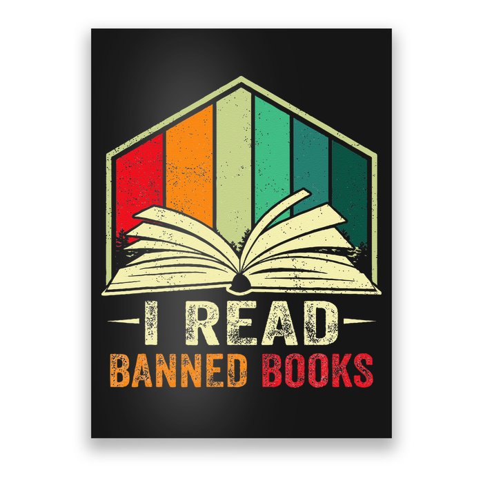 I Read Banned Books Week Librarian Freedom Reader Nerd Poster
