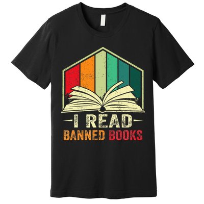 I Read Banned Books Week Librarian Freedom Reader Nerd Premium T-Shirt