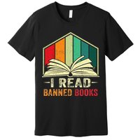 I Read Banned Books Week Librarian Freedom Reader Nerd Premium T-Shirt