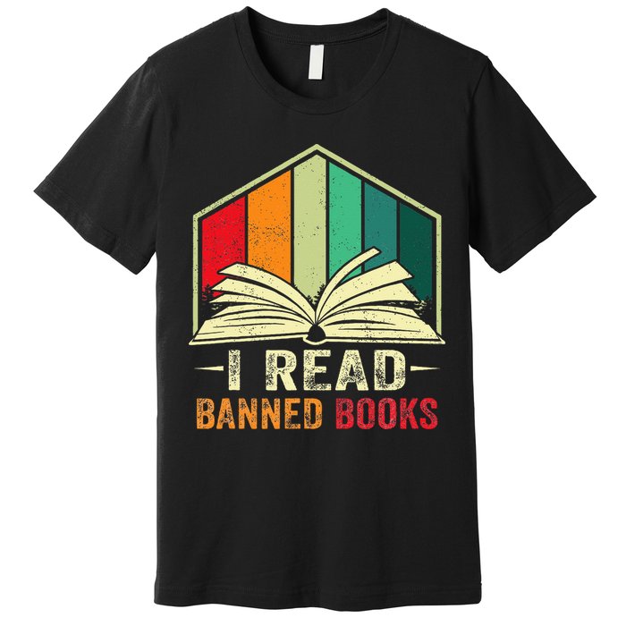 I Read Banned Books Week Librarian Freedom Reader Nerd Premium T-Shirt