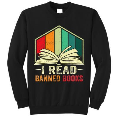 I Read Banned Books Week Librarian Freedom Reader Nerd Tall Sweatshirt