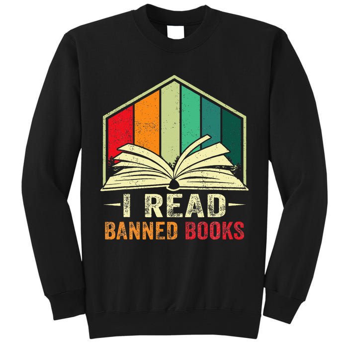 I Read Banned Books Week Librarian Freedom Reader Nerd Tall Sweatshirt