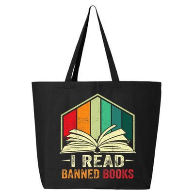 I Read Banned Books Week Librarian Freedom Reader Nerd 25L Jumbo Tote