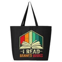 I Read Banned Books Week Librarian Freedom Reader Nerd 25L Jumbo Tote