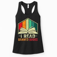 I Read Banned Books Week Librarian Freedom Reader Nerd Womens Tank Top