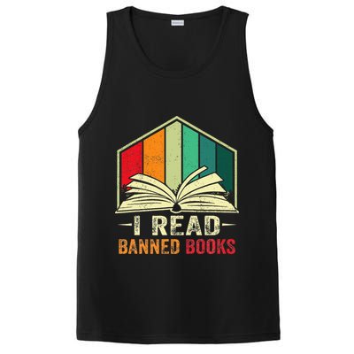 I Read Banned Books Week Librarian Freedom Reader Nerd PosiCharge Competitor Tank