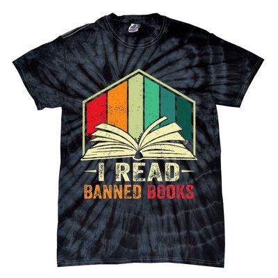 I Read Banned Books Week Librarian Freedom Reader Nerd Tie-Dye T-Shirt