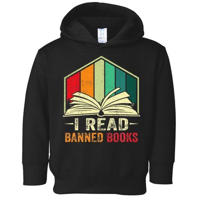 I Read Banned Books Week Librarian Freedom Reader Nerd Toddler Hoodie