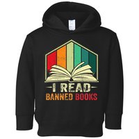 I Read Banned Books Week Librarian Freedom Reader Nerd Toddler Hoodie