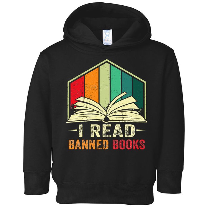 I Read Banned Books Week Librarian Freedom Reader Nerd Toddler Hoodie