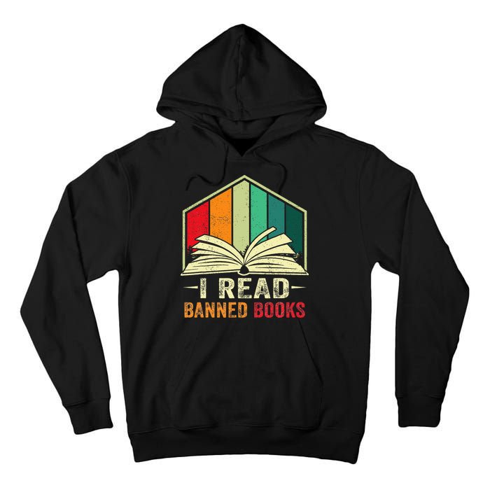 I Read Banned Books Week Librarian Freedom Reader Nerd Tall Hoodie