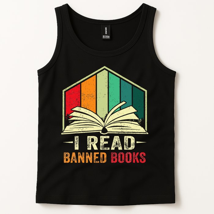 I Read Banned Books Week Librarian Freedom Reader Nerd Tank Top