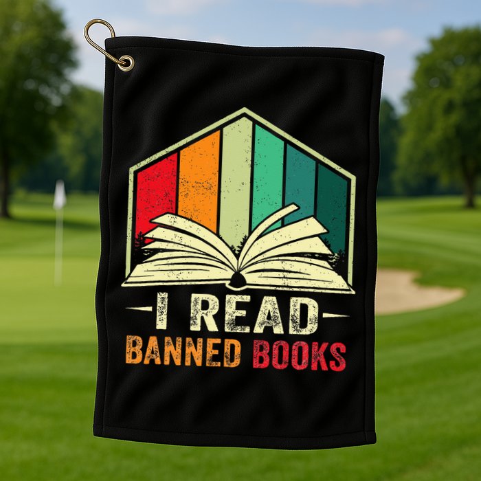 I Read Banned Books Week Librarian Freedom Reader Nerd Golf Towel