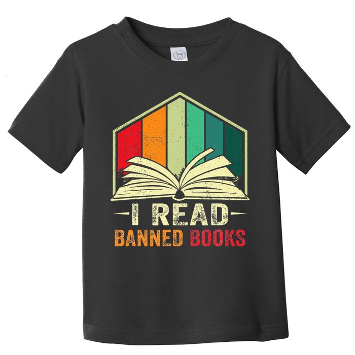 I Read Banned Books Week Librarian Freedom Reader Nerd Toddler T-Shirt