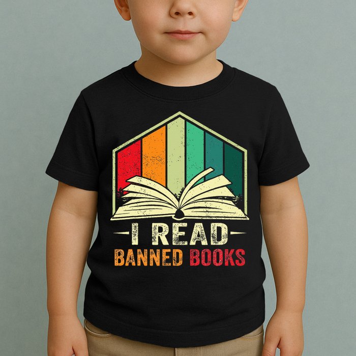 I Read Banned Books Week Librarian Freedom Reader Nerd Toddler T-Shirt