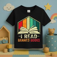 I Read Banned Books Week Librarian Freedom Reader Nerd Toddler T-Shirt